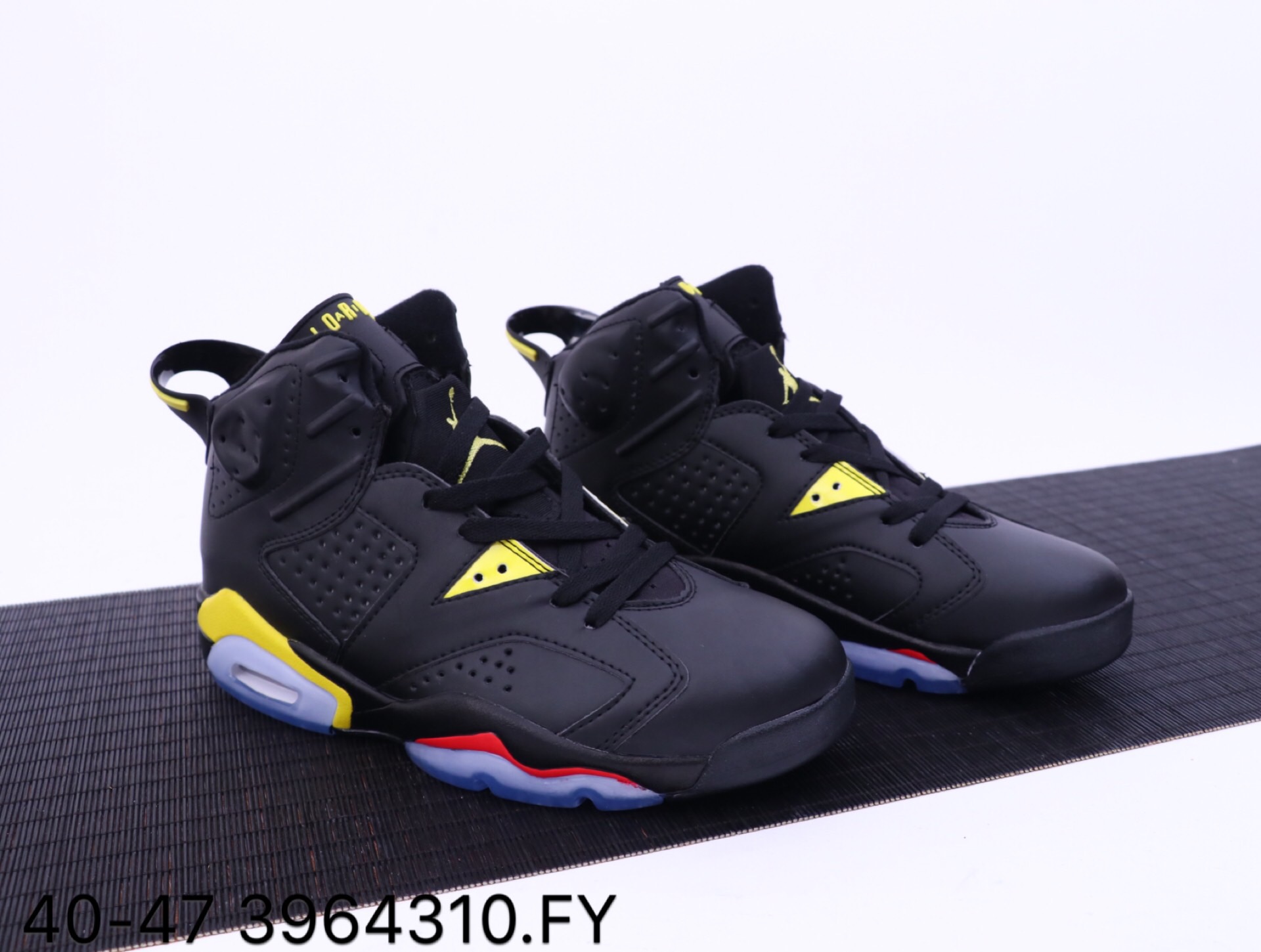 Original Jordan 6 Tinker Black Yellow Red